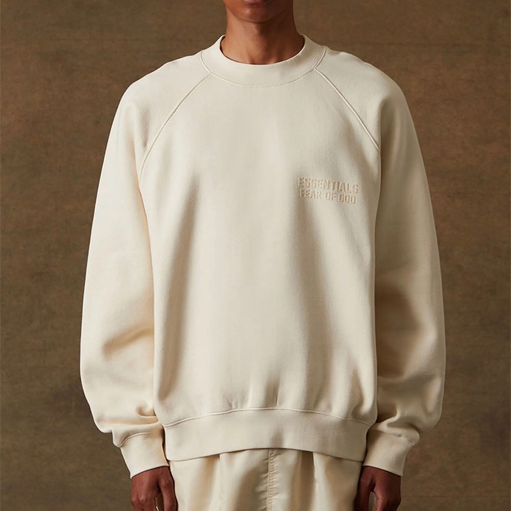 Essentials Fear Of God Egg Shell Crew Neck Sweatshirt